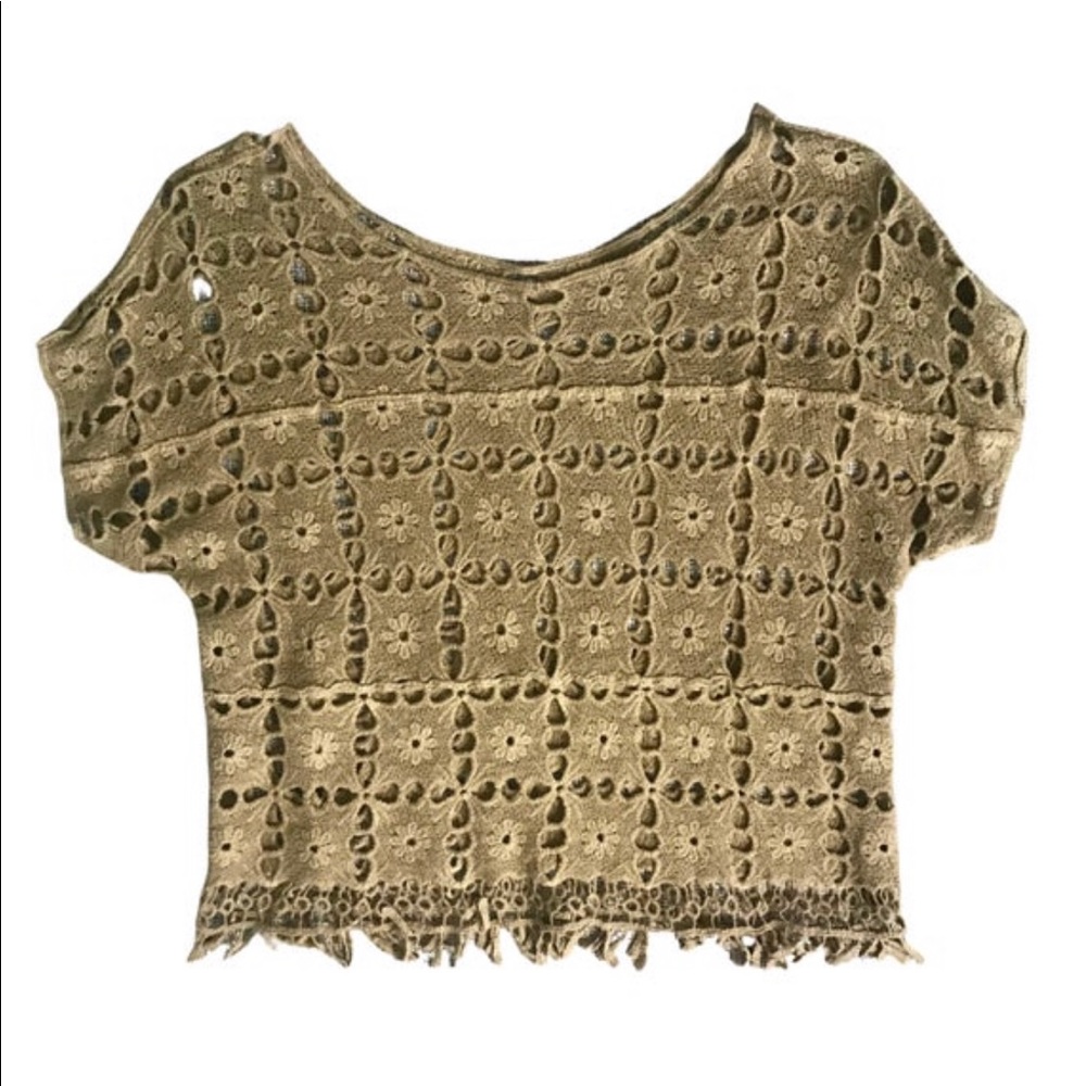 Floral see-through top